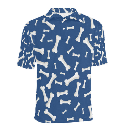 Dog Bone Pattern Print Design 03 Men Polo Shirt