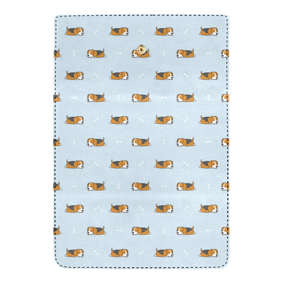 Beagle Pattern Print Design 06 Women's Trifold Wallet