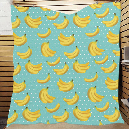 Banana Pattern Print Design BA02 Premium Quilt