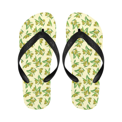 Olive Print Design LKS302 Flip Flops