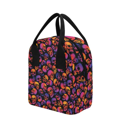 Skull Multicolor Print Design LKS3011 Insulated Lunch Bag