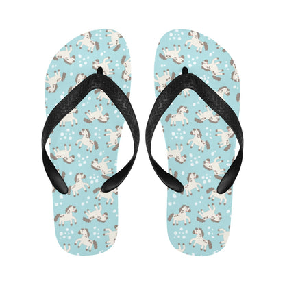 Horse Cute Print Design LKS306 Flip Flops