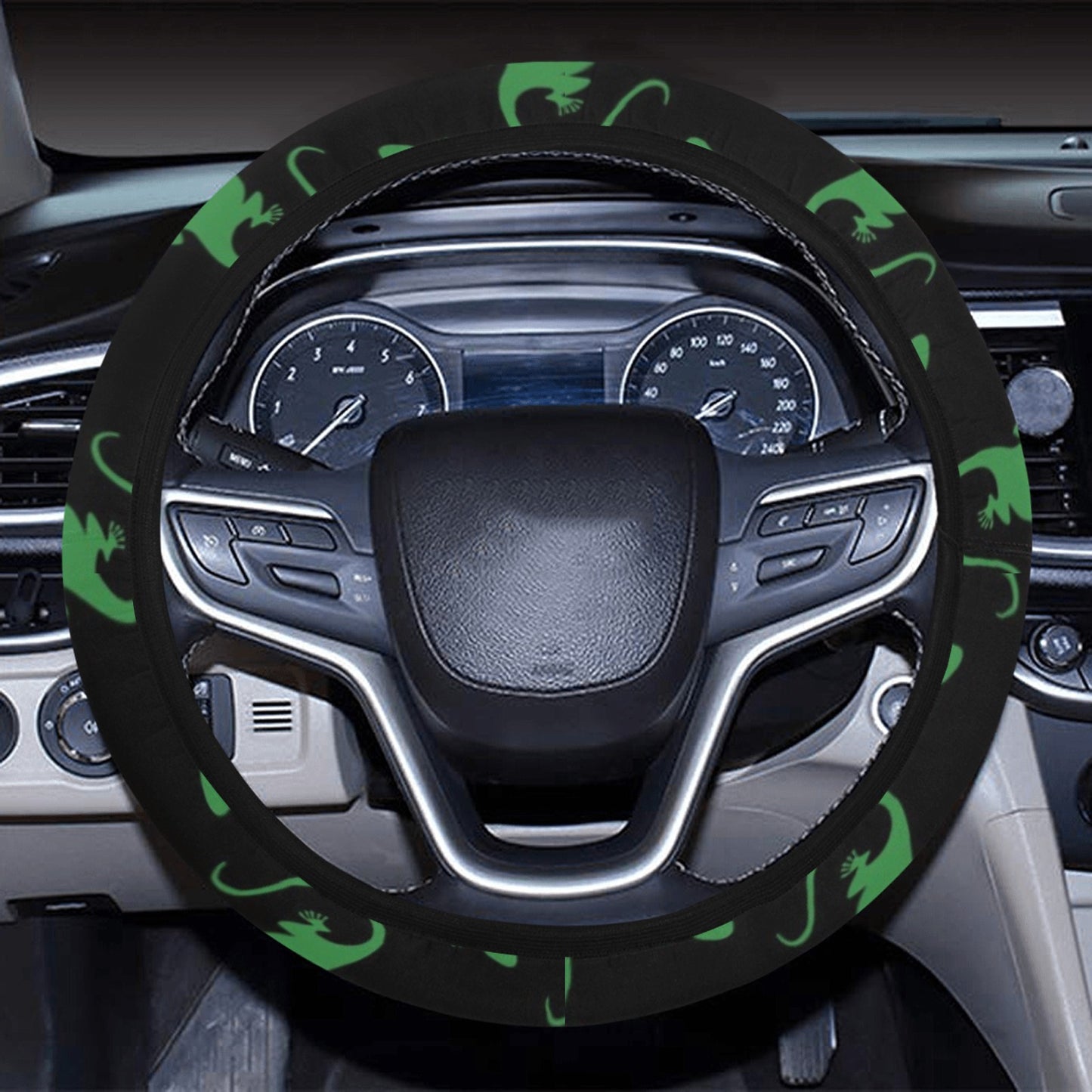 lizard Print Design LKS401 Steering Wheel Cover with Elastic Edge