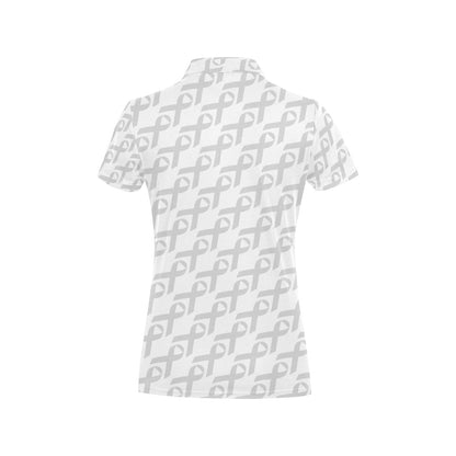 Brain cancer Pattern Print Design 02 Women's Polo Shirt