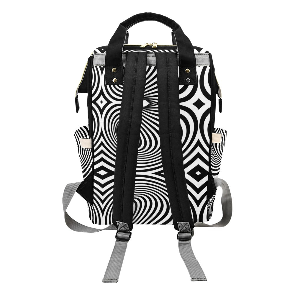 Vortex Print Design LKS303 Diaper Bag Backpack