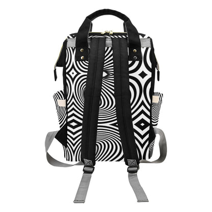 Vortex Print Design LKS303 Diaper Bag Backpack