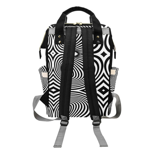 Vortex Print Design LKS303 Diaper Bag Backpack