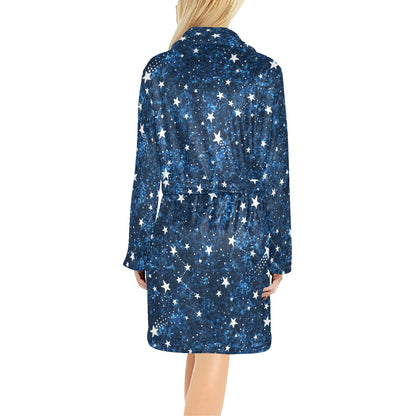 Cosmic Pattern Print Design 05 Women's Fleece Robe