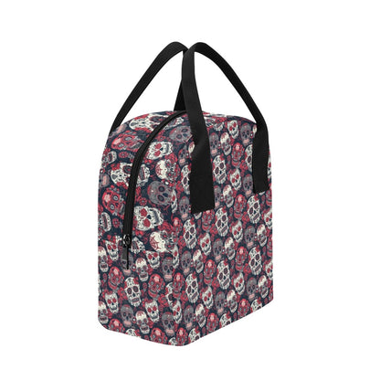 Sugar Skull Print Design LKS303 Insulated Lunch Bag