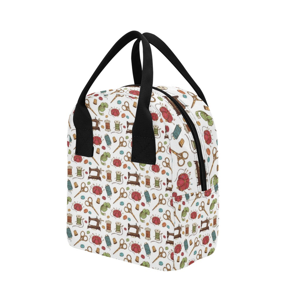 Sewing Equipment Print Design LKS304 Insulated Lunch Bag