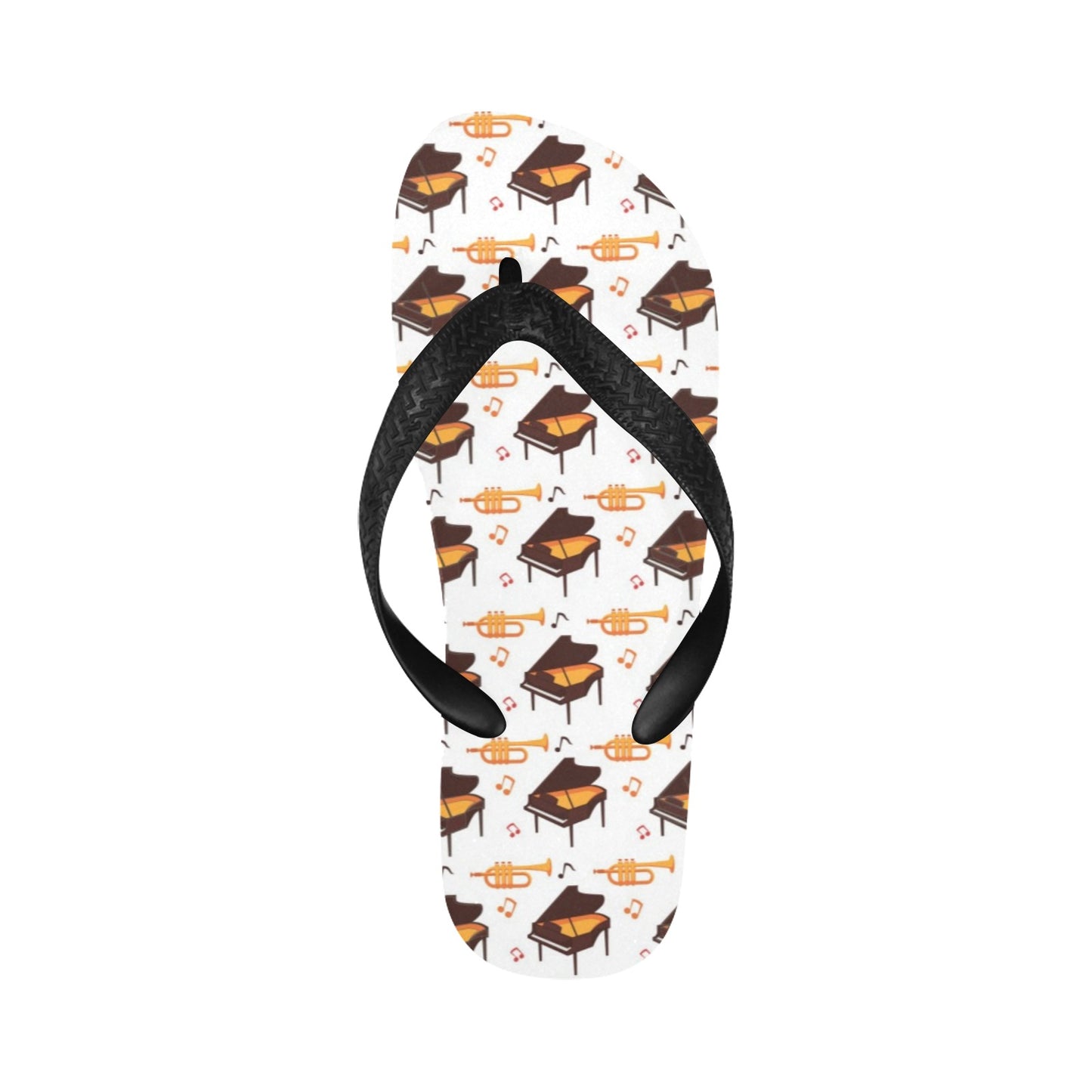 Piano Print Design LKS406 Flip Flops