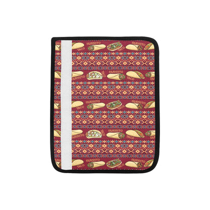 Burrito Taco Print Design LKS302 Car Seat Belt Cover