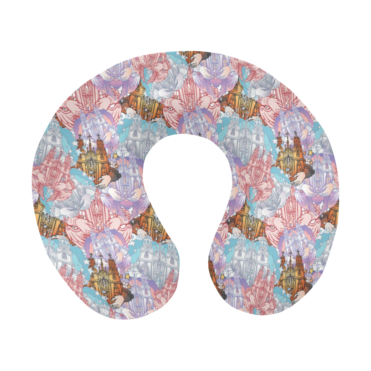 Christian Pattern Print Design 03 U-Shaped Travel Neck Pillow