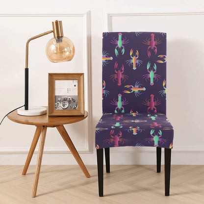 Lobster Print Design LKS402 Dining Chair Slipcover