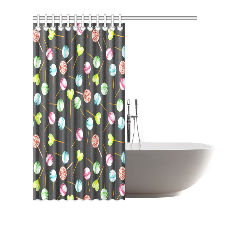 Lollipop Pattern Print Design LL02 Shower Curtain