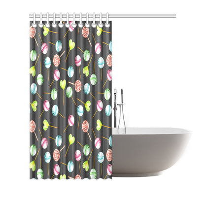 Lollipop Pattern Print Design LL02 Shower Curtain