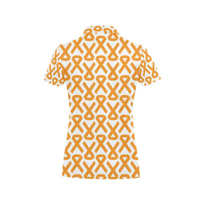 Appendix cancer Pattern Print Design 02 Women's Polo Shirt