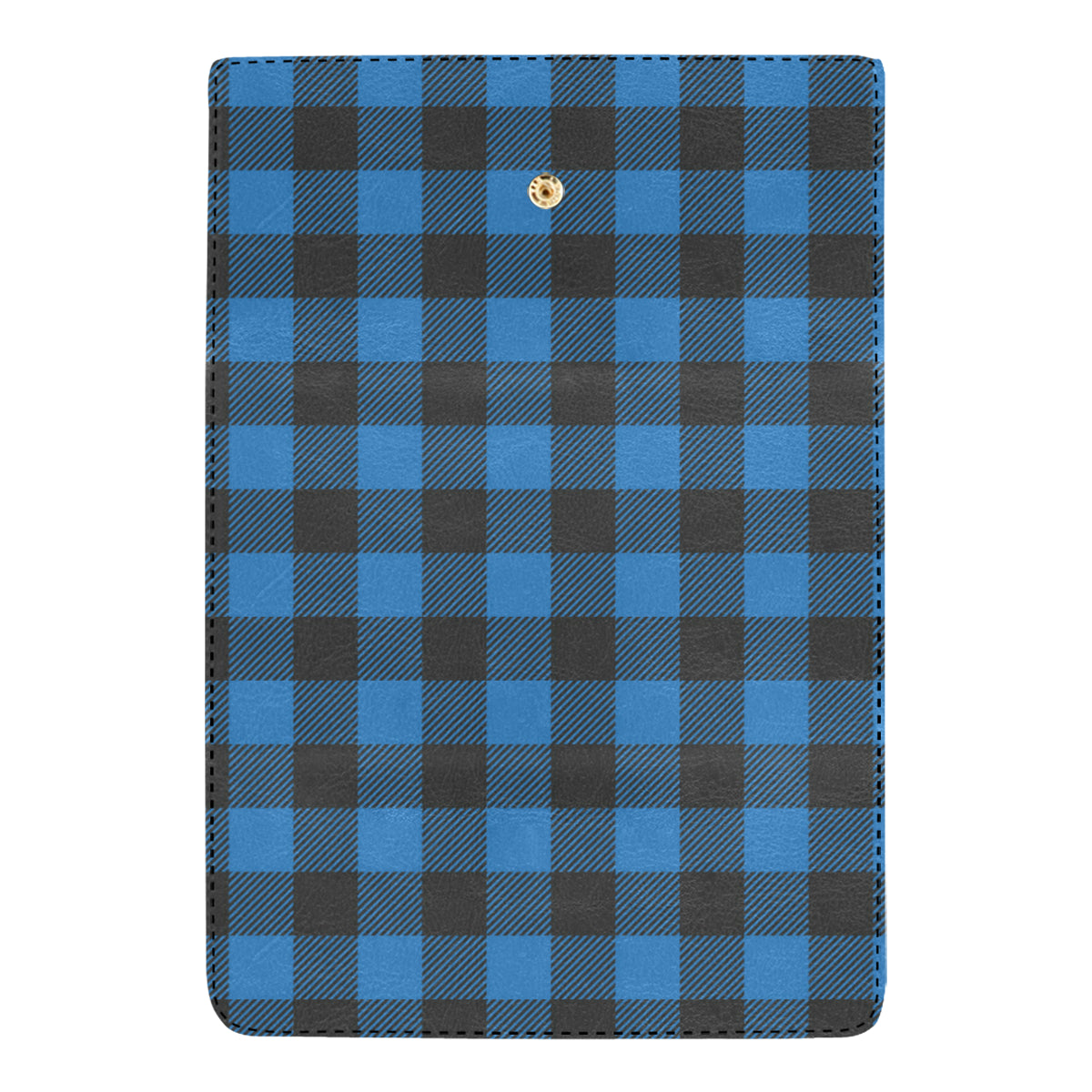 Buffalo check Blue Pattern Print Design 03 Women's Trifold Wallet