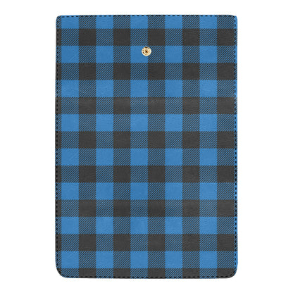 Buffalo check Blue Pattern Print Design 03 Women's Trifold Wallet