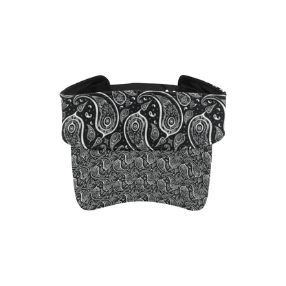 Paisley Black Design Print Unisex Sun Visor