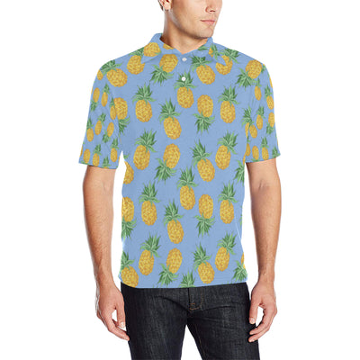 Pineapple Pattern Print Design A04 Men Polo Shirt