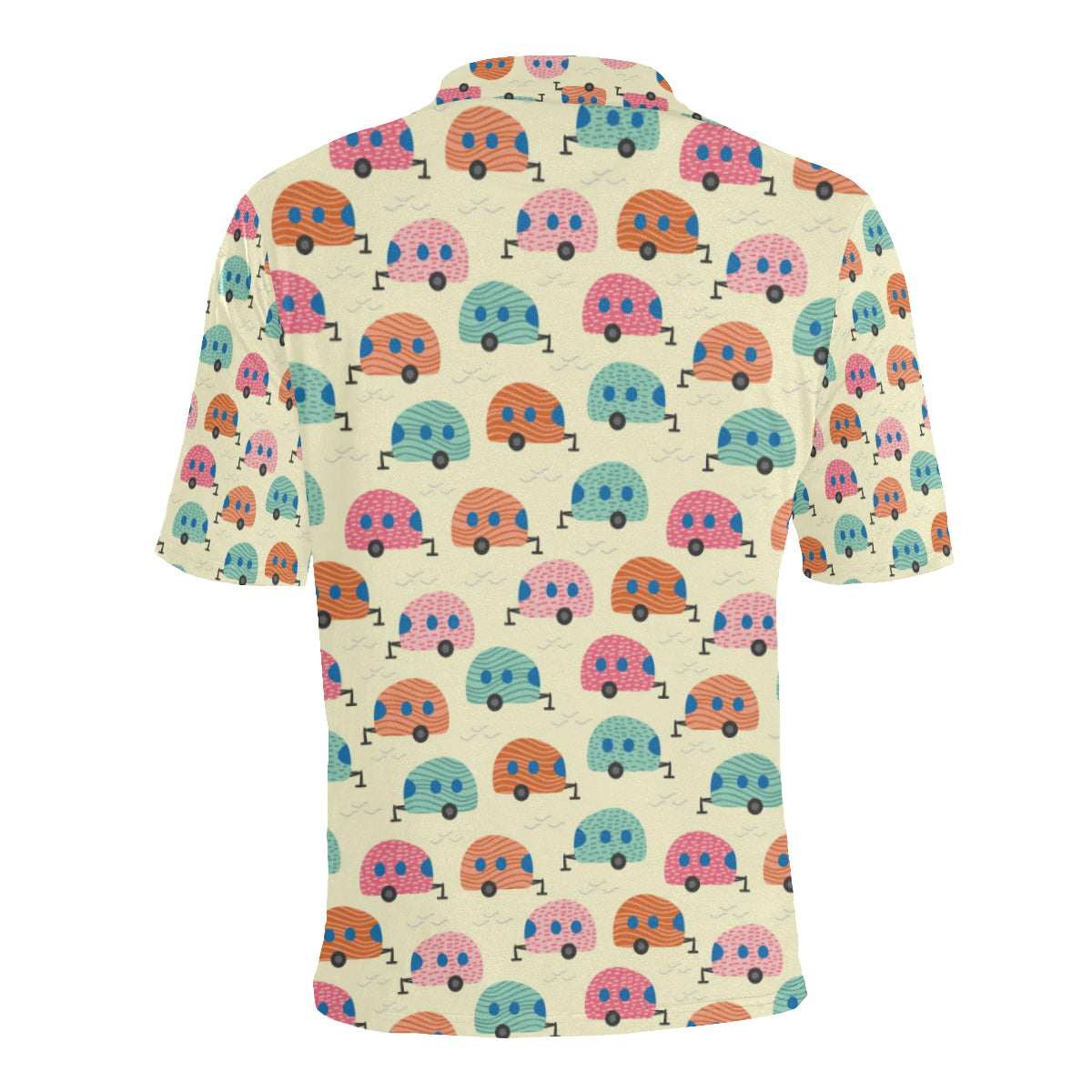 Camper Pattern Print Design 06 Men Polo Shirt