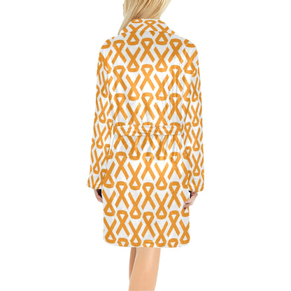 Appendix cancer Pattern Print Design 02 Women's Fleece Robe