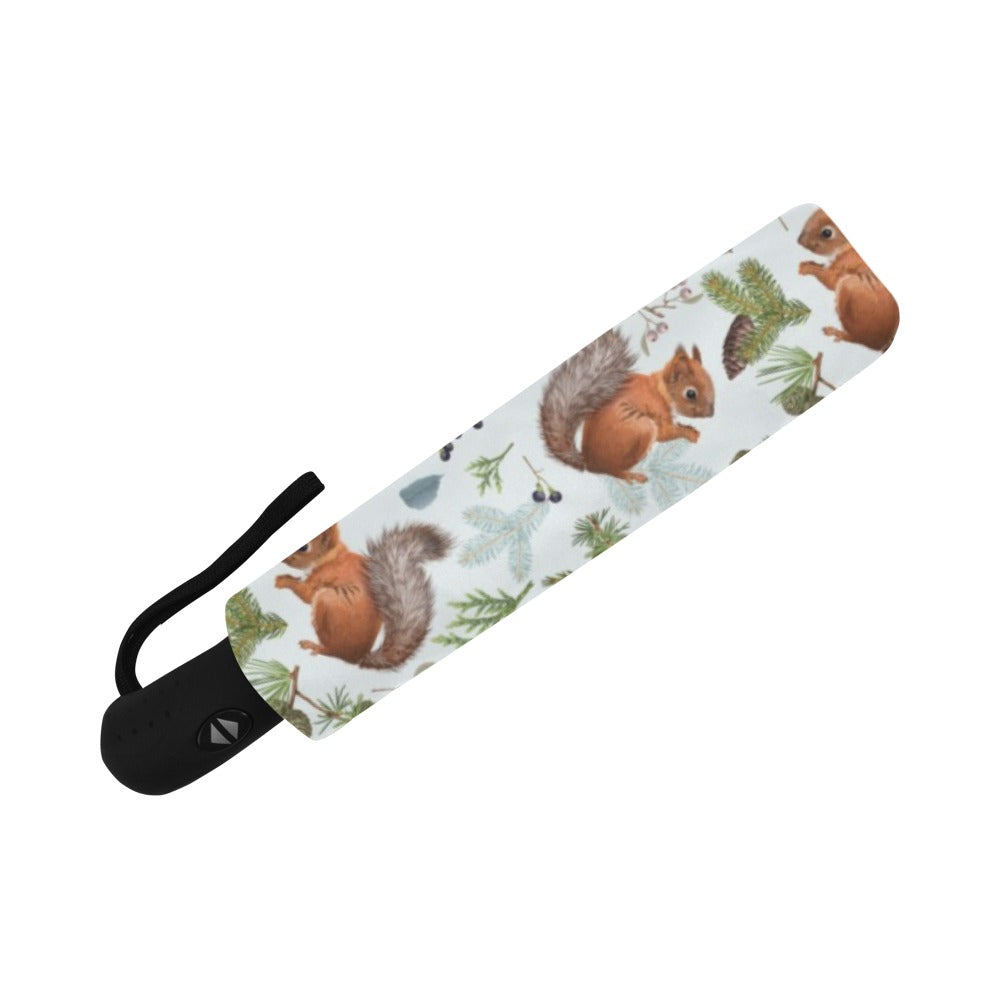 Squirrel Print Design LKS308 Anti-UV Automatic Umbrella
