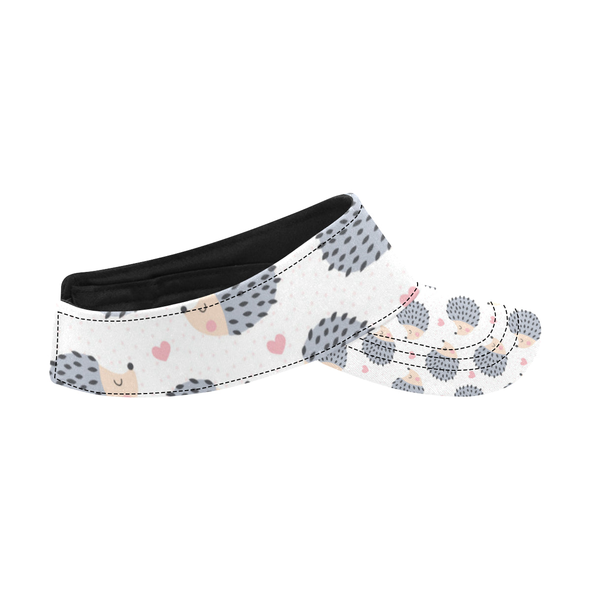 Hedgehog Baby Pattern Print Design 03 Unisex Sun Visor