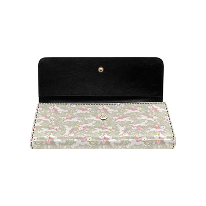 Bunny Pattern Print Design 06 Women's Trifold Wallet