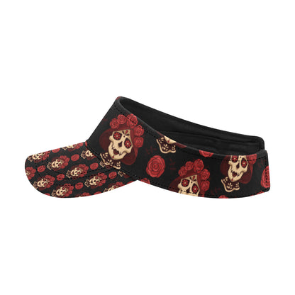 Day of the Dead Skull Girl Pattern Unisex Sun Visor