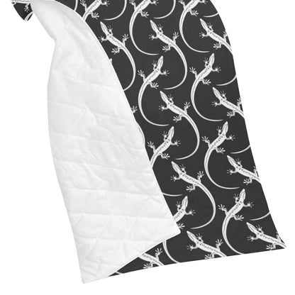 lizard Pattern Print Design 01 Premium Quilt