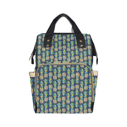 Pineapple Color Art Diaper Bag Backpack