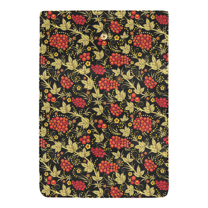 Cranberry Pattern Print Design CB02 Women's Trifold Wallet