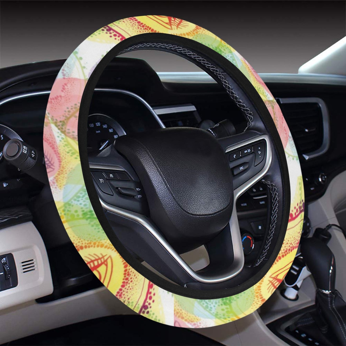 Third Eye Print Design LKS303 Steering Wheel Cover with Elastic Edge