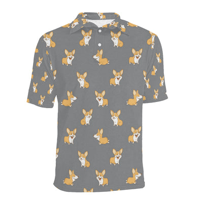 Pembroke Welsh Corgis Pattern Print Design A02 Men Polo Shirt