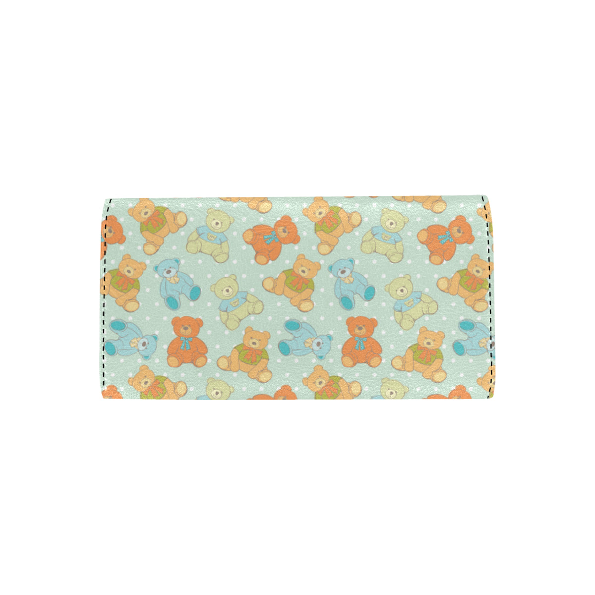 Bear Pattern Print Design 02 Women's Trifold Wallet