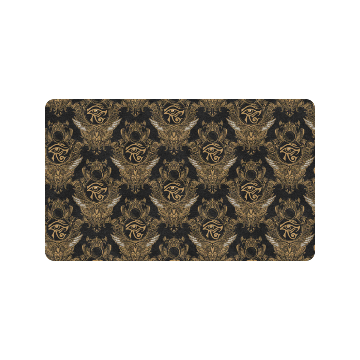 Eye of Horus Mandala Style Rubber Doormat