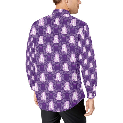 Virgo Print Design LKS301 Men's Long Sleeve Dress Shirt