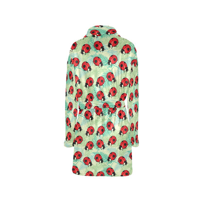 Ladybug Cute Print Pattern Women's Fleece Robe