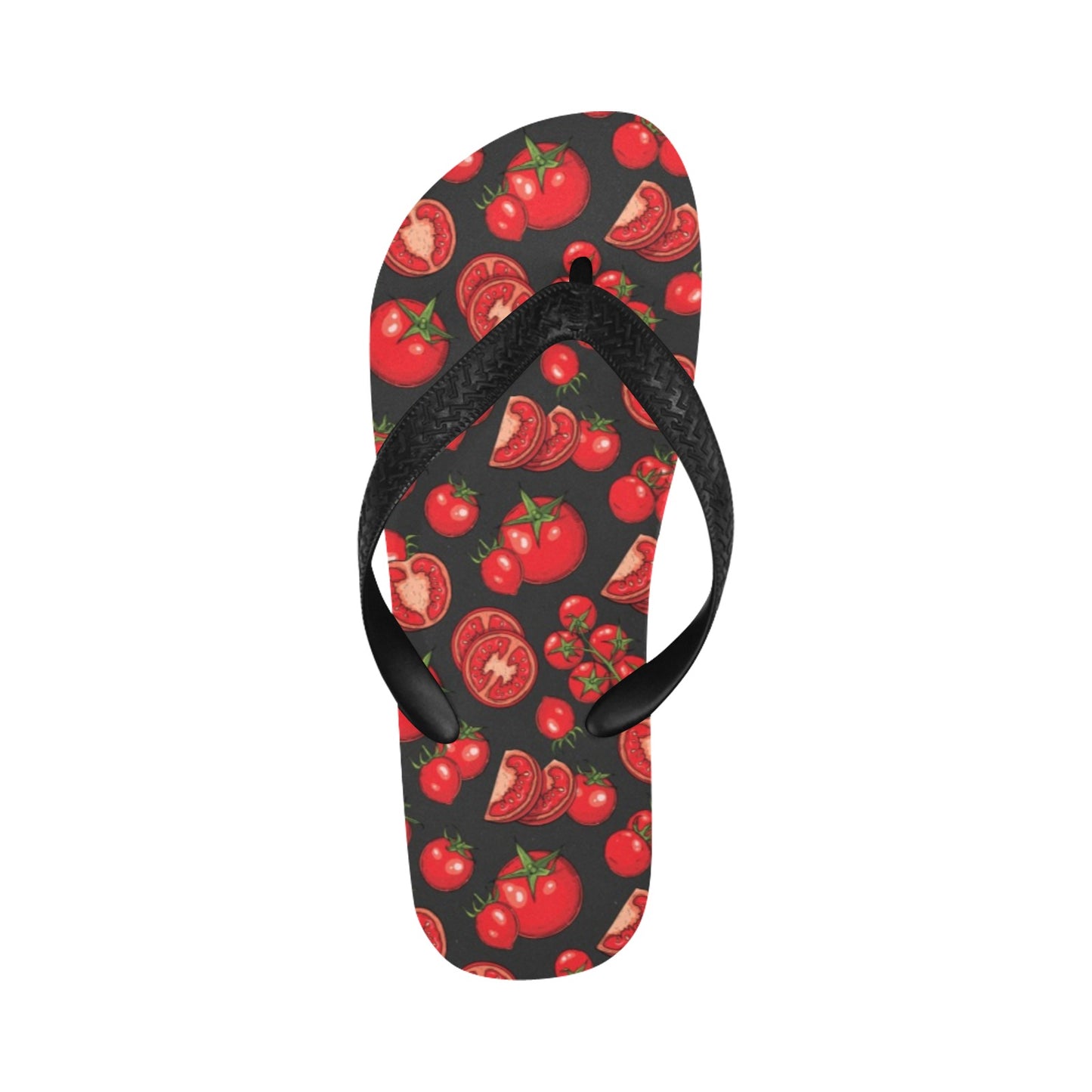 Tomato Print Design LKS303 Flip Flops