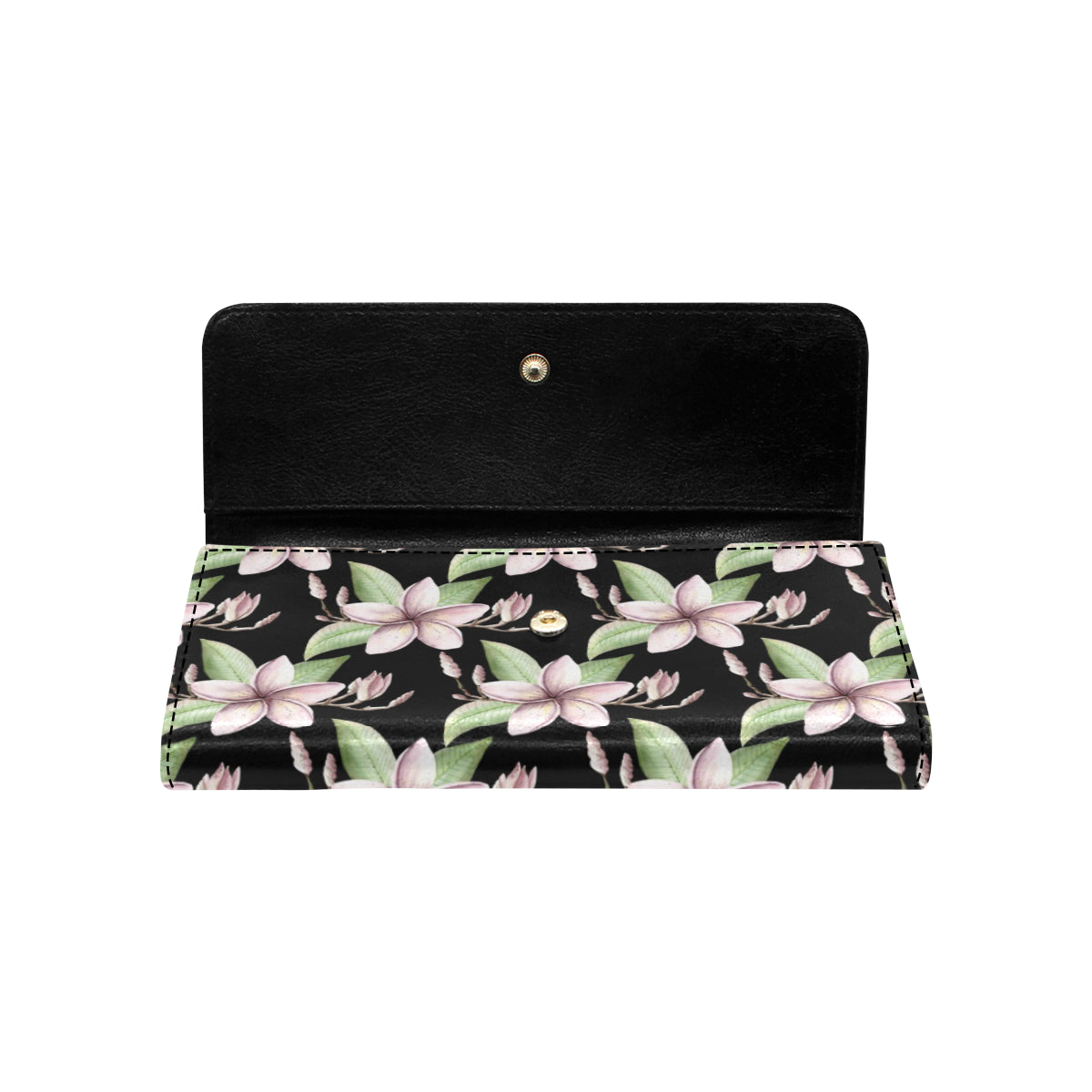 Plumeria Pattern Print Design PM02 Women's Trifold Wallet