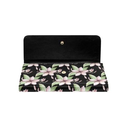 Plumeria Pattern Print Design PM02 Women's Trifold Wallet