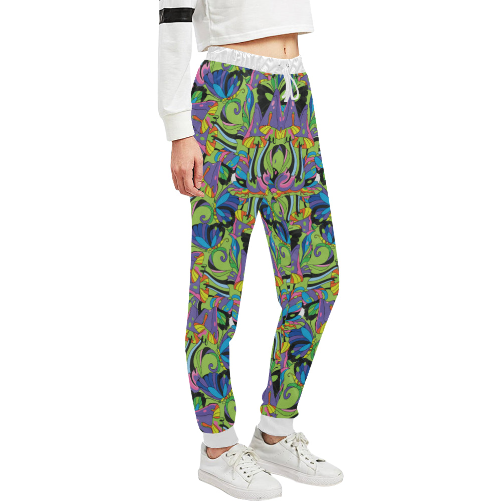 Psychedelic Trippy Mushroom Themed Unisex Sweatpants