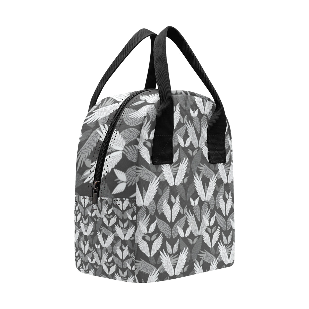 Angel Wings Pattern Design Themed Print Insulated Lunch Bag