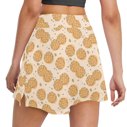 Waffle Print Design LKS303 17" Golf & Pickleball Skort with Pockets
