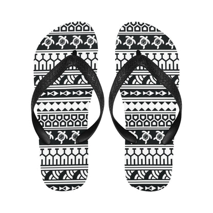 Samoan Pattern Print Design LKS303 Flip Flops