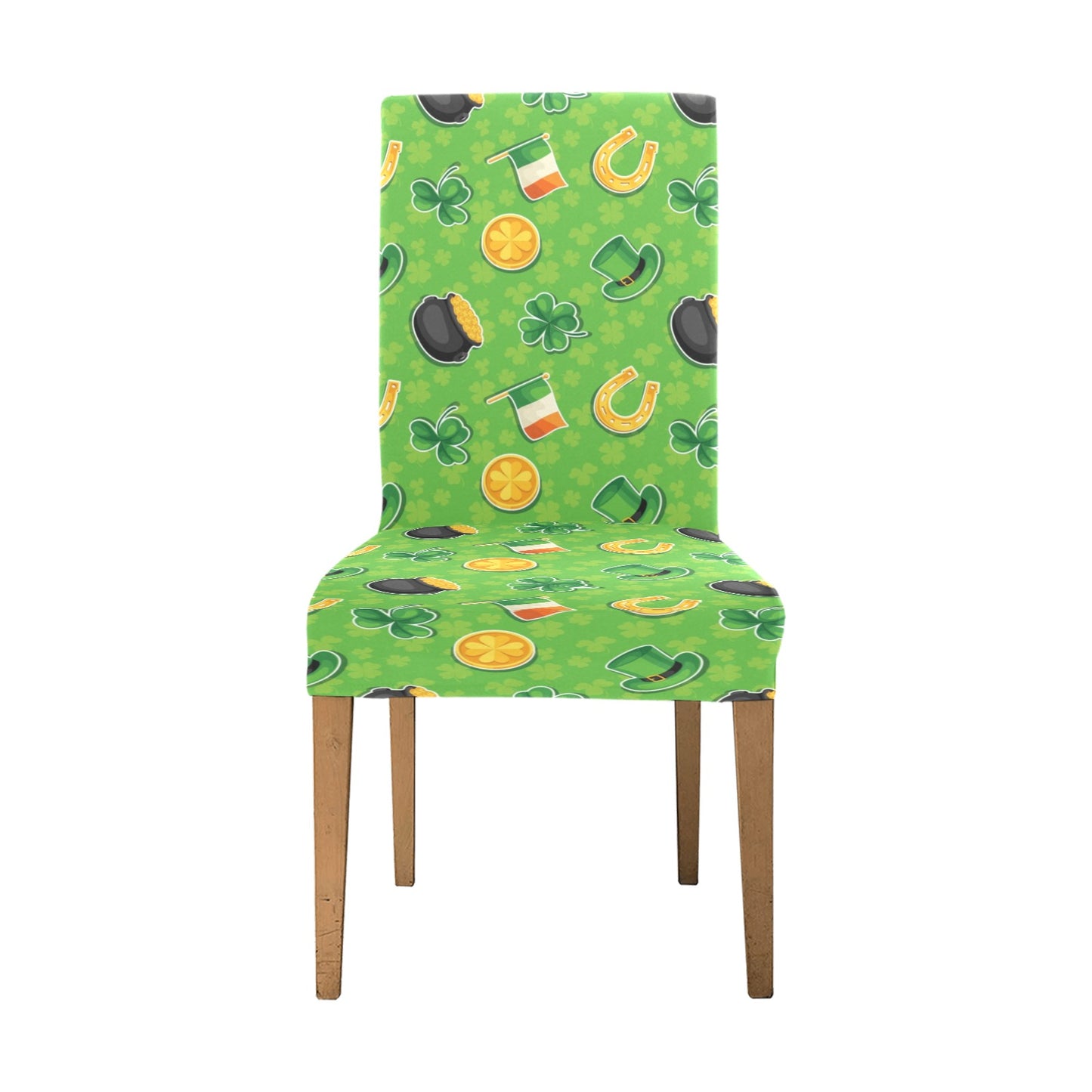 Shamrock Saint Patrick's Day Print Design LKS302 Dining Chair Slipcover