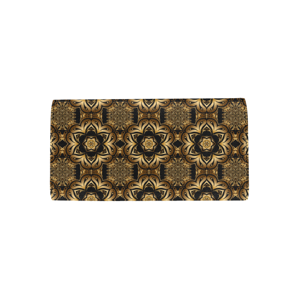 Celtic Pattern Print Design 07 Women's Trifold Wallet