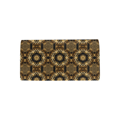 Celtic Pattern Print Design 07 Women's Trifold Wallet